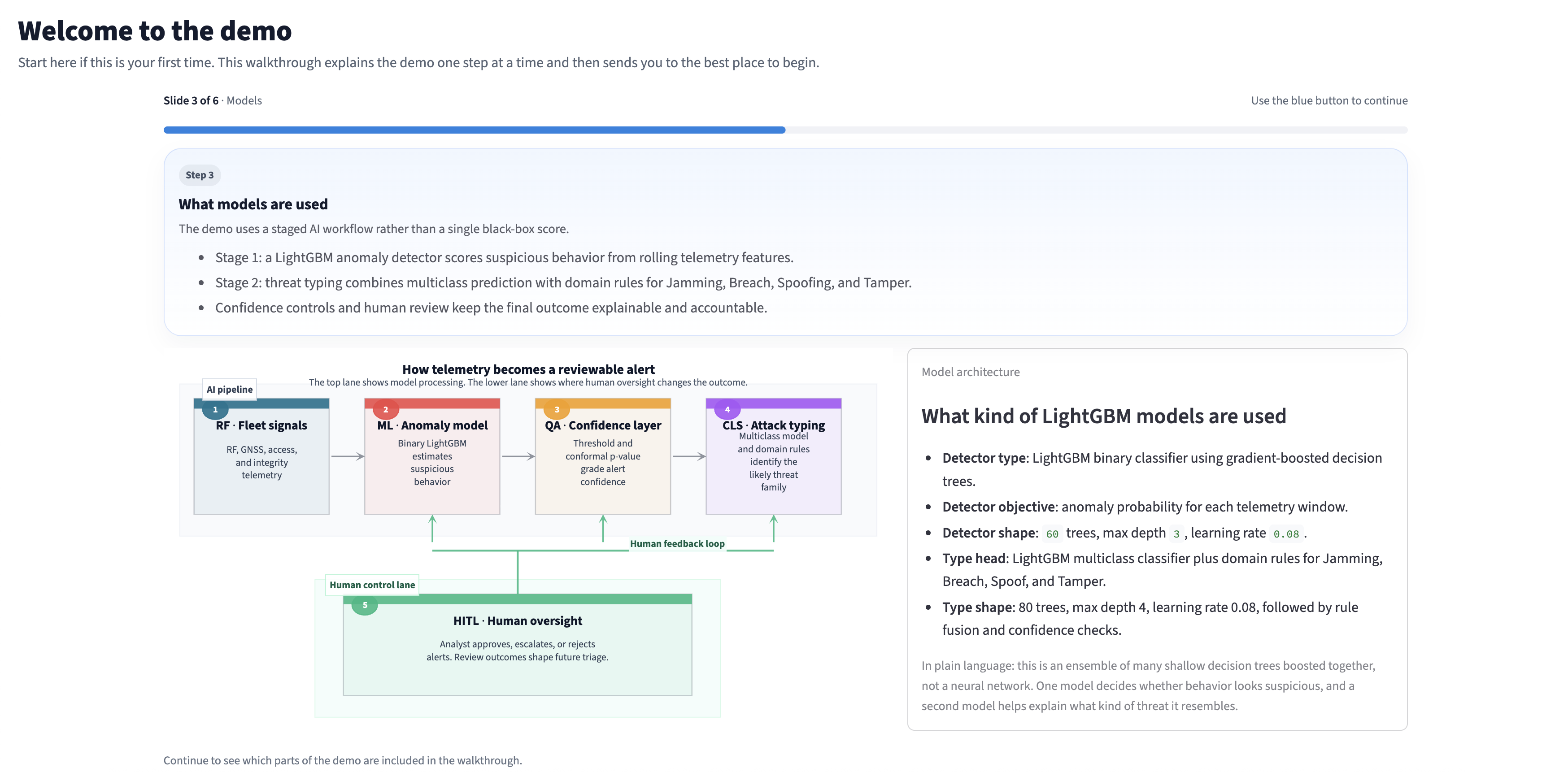 Wireless Trust AI application preview